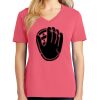 Cotton Women's V-neck Tee sing united test Thumbnail