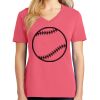 Cotton Women's V-neck Tee sing united test Thumbnail