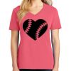 Cotton Women's V-neck Tee sing united test Thumbnail