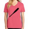 Cotton Women's V-neck Tee sing united test Thumbnail
