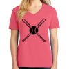 Cotton Women's V-neck Tee sing united test Thumbnail