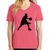 Cotton Women's V-neck Tee sing united test Thumbnail