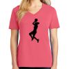 Cotton Women's V-neck Tee sing united test Thumbnail