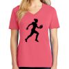 Cotton Women's V-neck Tee sing united test Thumbnail