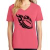 Cotton Women's V-neck Tee sing united test Thumbnail