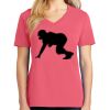 Cotton Women's V-neck Tee sing united test Thumbnail