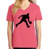 Cotton Women's V-neck Tee sing united test Thumbnail