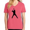 Cotton Women's V-neck Tee sing united test Thumbnail