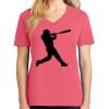 Cotton Women's V-neck Tee sing united test Thumbnail