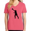 Cotton Women's V-neck Tee sing united test Thumbnail