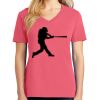 Cotton Women's V-neck Tee sing united test Thumbnail