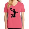 Cotton Women's V-neck Tee sing united test Thumbnail