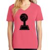 Cotton Women's V-neck Tee sing united test Thumbnail