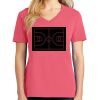 Cotton Women's V-neck Tee sing united test Thumbnail