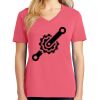 Cotton Women's V-neck Tee sing united test Thumbnail
