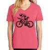 Cotton Women's V-neck Tee sing united test Thumbnail