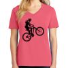 Cotton Women's V-neck Tee sing united test Thumbnail