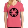 Cotton Women's V-neck Tee sing united test Thumbnail