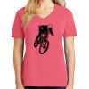 Cotton Women's V-neck Tee sing united test Thumbnail