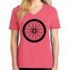 Cotton Women's V-neck Tee sing united test Thumbnail