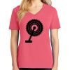 Cotton Women's V-neck Tee sing united test Thumbnail