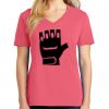 Cotton Women's V-neck Tee sing united test Thumbnail