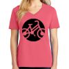 Cotton Women's V-neck Tee sing united test Thumbnail