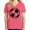 Cotton Women's V-neck Tee sing united test Thumbnail