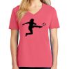 Cotton Women's V-neck Tee sing united test Thumbnail