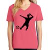 Cotton Women's V-neck Tee sing united test Thumbnail