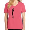 Cotton Women's V-neck Tee sing united test Thumbnail