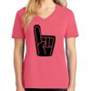 Cotton Women's V-neck Tee sing united test Thumbnail