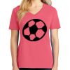 Cotton Women's V-neck Tee sing united test Thumbnail