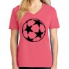 Cotton Women's V-neck Tee sing united test Thumbnail