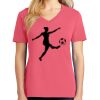 Cotton Women's V-neck Tee sing united test Thumbnail