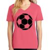 Cotton Women's V-neck Tee sing united test Thumbnail