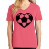 Cotton Women's V-neck Tee sing united test Thumbnail