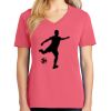 Cotton Women's V-neck Tee sing united test Thumbnail