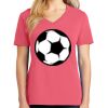 Cotton Women's V-neck Tee sing united test Thumbnail