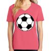 Cotton Women's V-neck Tee sing united test Thumbnail