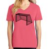 Cotton Women's V-neck Tee sing united test Thumbnail