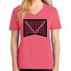 Cotton Women's V-neck Tee sing united test Thumbnail