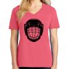 Cotton Women's V-neck Tee sing united test Thumbnail