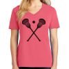 Cotton Women's V-neck Tee sing united test Thumbnail
