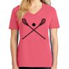 Cotton Women's V-neck Tee sing united test Thumbnail