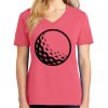 Cotton Women's V-neck Tee sing united test Thumbnail