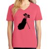 Cotton Women's V-neck Tee sing united test Thumbnail