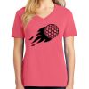 Cotton Women's V-neck Tee sing united test Thumbnail