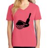 Cotton Women's V-neck Tee sing united test Thumbnail