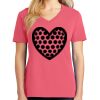 Cotton Women's V-neck Tee sing united test Thumbnail